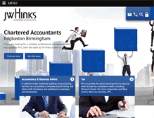 Tablet Screenshot of jwhinks.co.uk